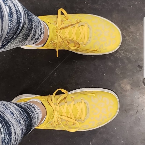 Nike Shoes - Nike Free RN 2018 Wild Suede yellow ochre running